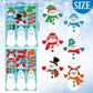 Frienda 24 Pcs Snowman Stickers Crafts for Kids Make a Snowman Stickers Christmas Winter Holiday Craft Games for Xmas Holiday Pa
