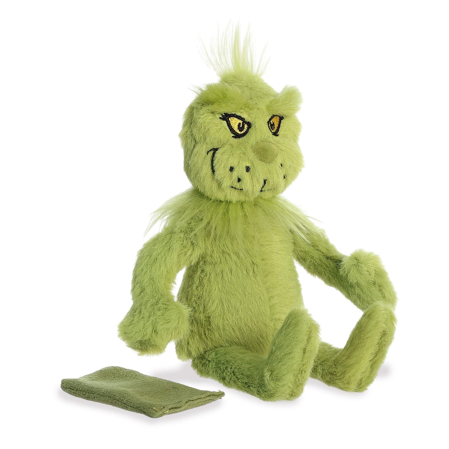 Aurora Whimsical Dr. Seuss Shoulderkin Grinch Stuffed Animal - Magical Storytelling - Officially Licensed - Green 7 Inches