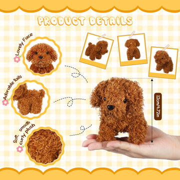 Liliful 50 Pcs Puppy Dogs Stuffed Animals Bulk Assorted Mini Dog Doll Soft Fluffy Plush Animal For Kids Baby Girls Boys Back To School Birthday Easter Gifts Party Favor(Multicolored)