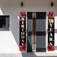 Happy 18Th Birthday Porch Sign Door Banner Decor Red And Black - Glitter Cheers To 18 Years Old Birthday Party Theme Decorations