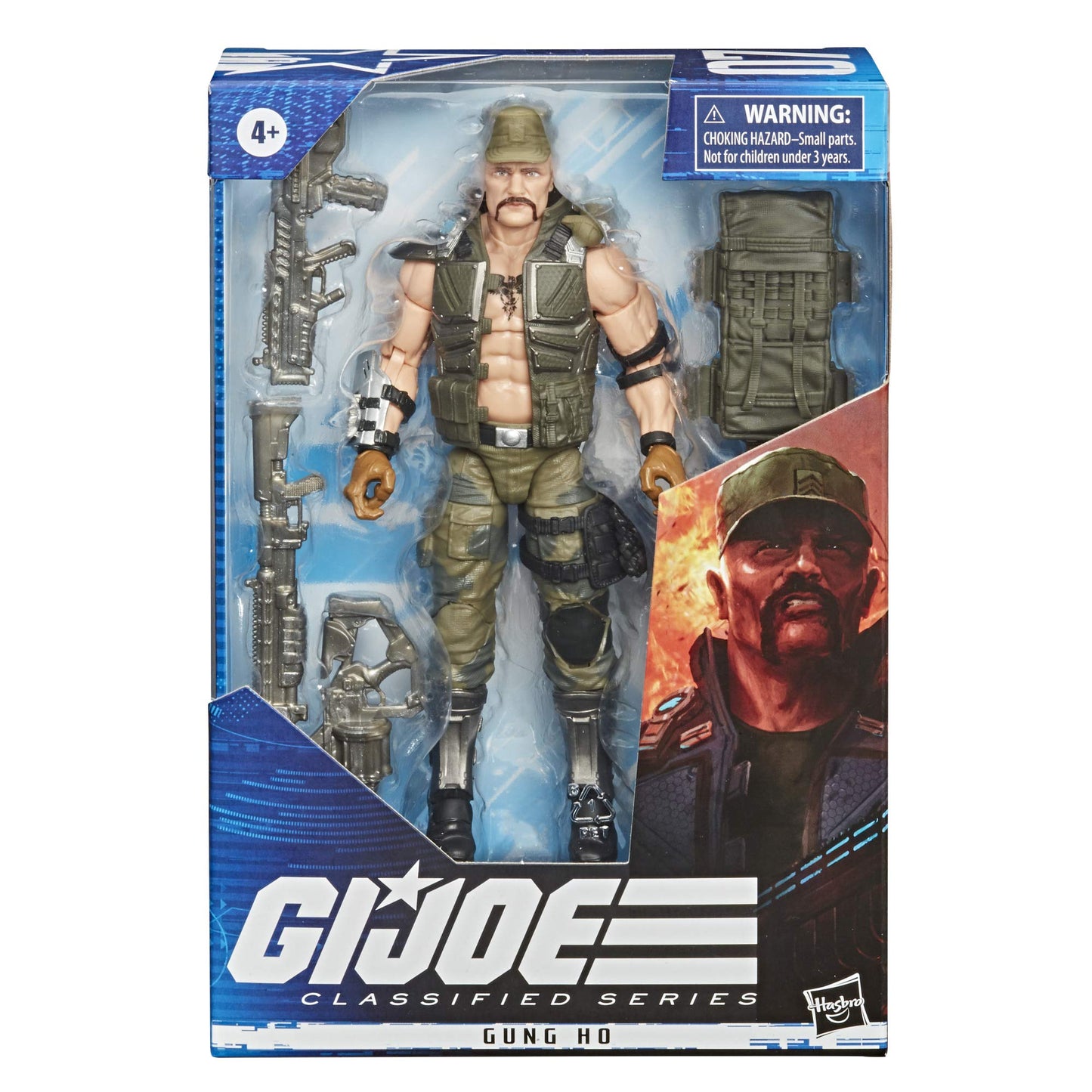 G.I. Joe Classified Series Gung Ho Action Figure 07 Collectible enhanced Toy with Multiple Accessories 6-Inch Scale with Custom Package Art