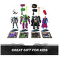 DC Comics  Metal Force Team Up Brainiac and Lex Luthor vs Batman and Superman Set  4-Inch Action Figures with limited availability Accessories  Includes Character Cards  Kids Toys of Boys Ages 4 and Up