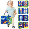 Winblo Toddler Busy Board - Montessori Toys For 1-3 Year Old Boy Birthday Gift, Educational Learning Sensory Busy Book For Two Year Old Boys, Kids Ages 2-4 Activities Toy For Airplane Car Travel