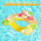 VercanMonth 2 Pack Inflatable Pool Float Chair mature-themed  Pool Chairs with Cup Holders Backrest  Portable Lounge Floaties for Swimming Summer Toy Floaties Beach Party Floaty for mature-themed (Classic Style)