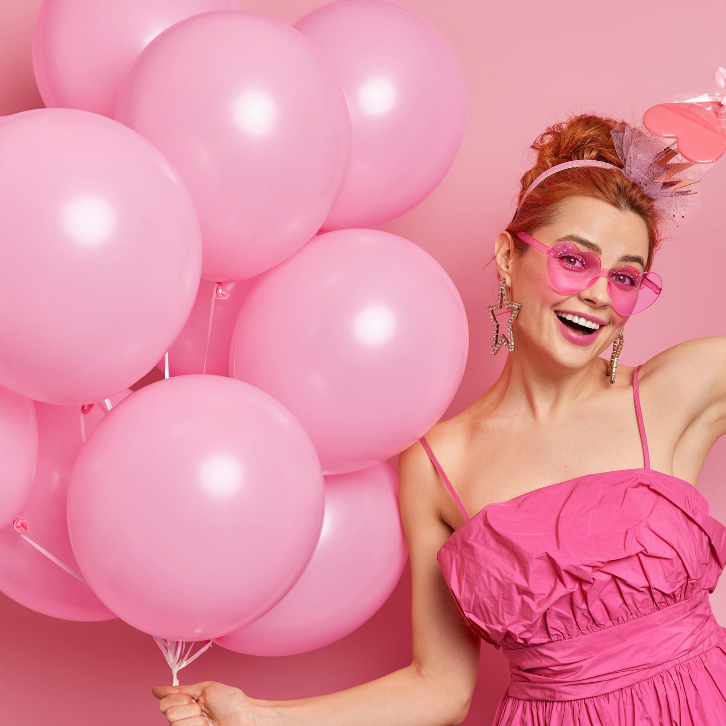 Mr. Pen- Balloons, 12 Inch, 54 Pack, Pink, Party Balloons, Latex Balloons, Balloons For Birthday Party, Pink Balloons, Pastel Pink Balloons, Balloons Pink, Pink Ballons, Pastel Balloons