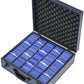 D Dacckit Toploader Storage Box With Card Dividers For 1200 3 X 4 35Pt Rigid Card Holders For Trading Cards & Sports Cards Compa