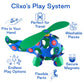 Clixo Crew 30 Piece Pack - The Flexible, Durable, Imagination-Boosting Magnetic Building Toy - Modern, Modular Designs For Hours Of Stem Play. A Multi-Sensory Magnet Toy Experience Anywhere! Ages 4-99