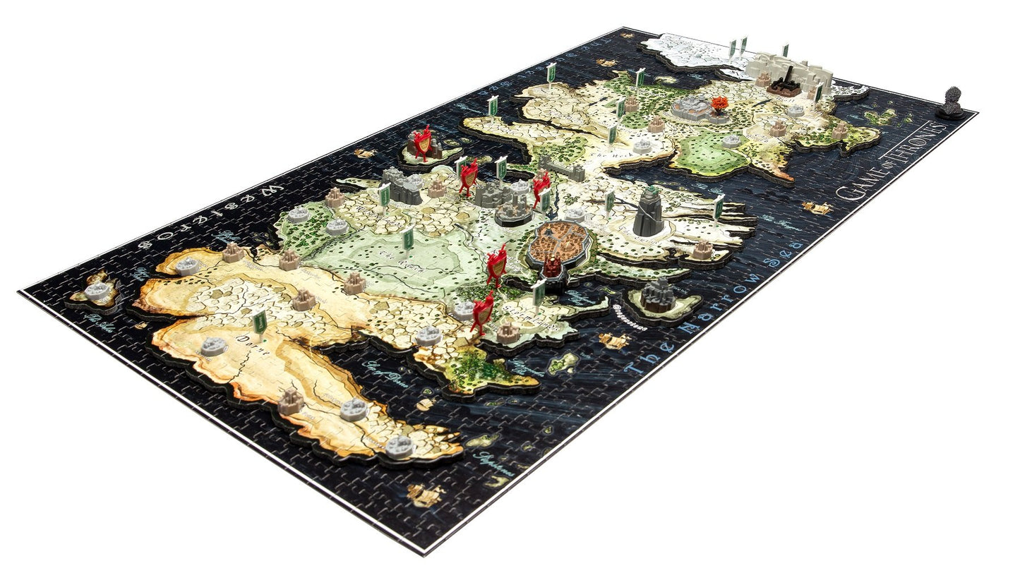 Ventura Games 4D Cityscape Game of Thrones 3D Mini Puzzle (350 Pieces) - Westeros Model 51001, Cardboard Construction