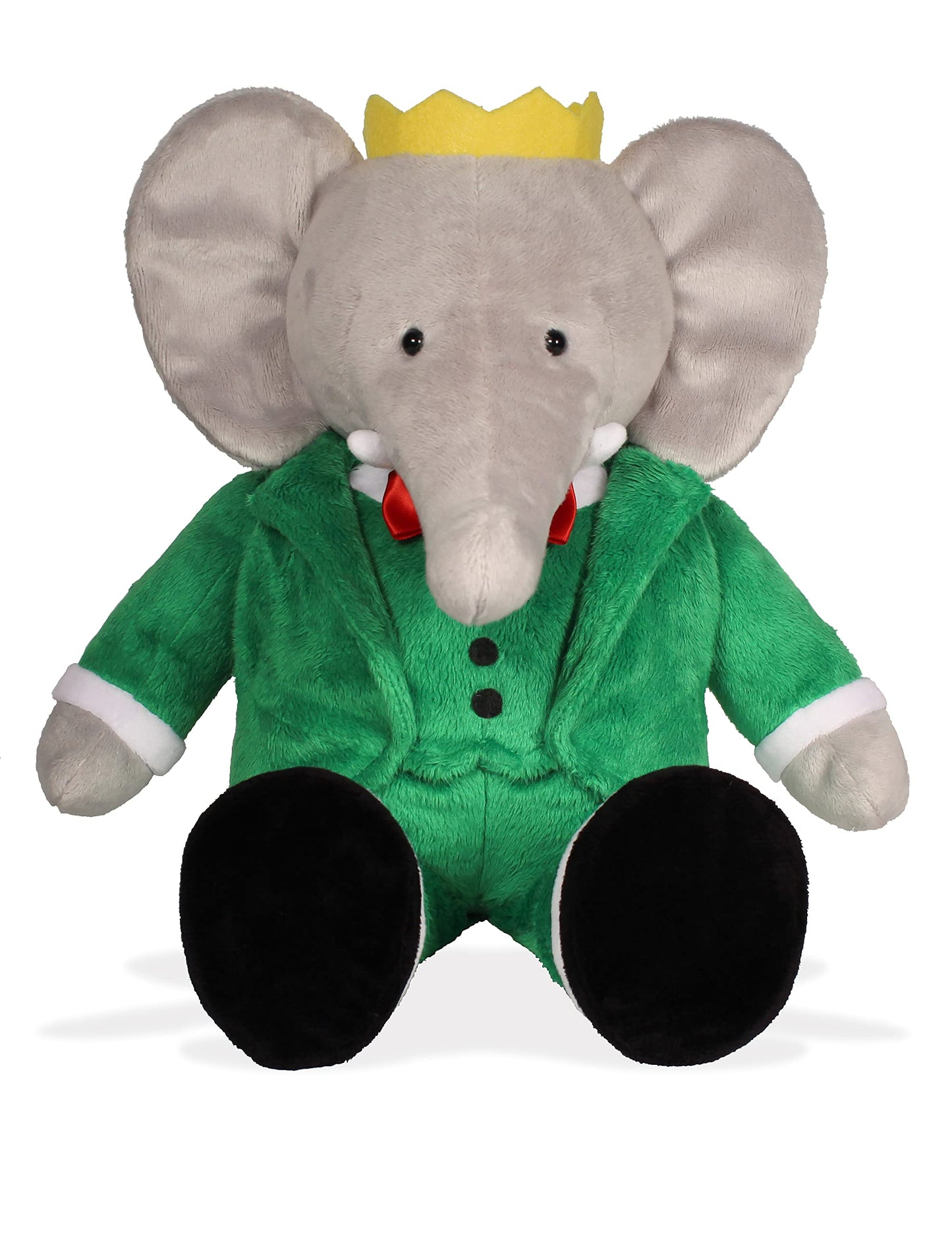 YOTTOY Classic Seated Babar Plush Toy - 9.5" H, Green Cotton Stuffed Animal, Model 405