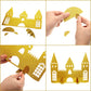 Gejoy 4 Pieces Castle Table Centerpiece Glitter Princess Theme Castle Centerpiece For Birthday Baby Shower Princess Party Table Decorations