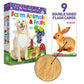 My Touch And Feel English Spanish Bilingual Picture Double Sided Sensory Flash Cards For Infant, Toddlers, Kids, Learn Animals,