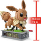 Mega Pokémon Action Figure Building Set - Motion Eevee, 1366 Pieces, Plastic, Multicolor, Model HTH71