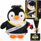 Hollowfly Graduation Penguin Gifts Set Include Graduation Penguin of 2026 Stuffed Animal with Cap Gown, Artificial Flower, Gradu