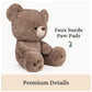 GUND Kai Teddy Bear - Premium Plush Toy, Brown, 23" - Soft Stuffed Animal for Ages 1 & Up, Model 6055965