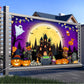 Avezano Happy Halloween Banner Spooky Halloween Backdrop Trick or Treat Halloween Banner Halloween Party Decorations Kids Outdoo