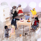 Skylety 10 Pcs Wooden Dollhouse Set Of Mini People Figures Dolls Wooden Doll Pretend Play Figures Accessories For Pretend Dollhouse Toy(Stylish Style)