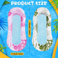 Briwooody 2 Pcs Inflatable Pool Float Mat Pool Floaties Rafts with Headrest Loungers Sun Tanning Floaty for mature-themed Cool Water Hck Chair for Summer Swimming Pool Lake Beach Party Toys(Mesh)