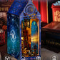 Ourmiao Book Nook Kit Magic Research Institute, Diy Miniature Booknook House Kit For Adults With Led Lights, 3D Wooden Puzzle Bo