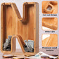 Sulevalt 12 Extra Large Wooden Letter Piggy Banks - Piggy Banks for Boys Girls Kids  Alphabet Money Banks with Initial N - Coin Banknote Bank Birthday/Christmas for Kids