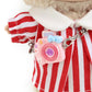 17cm Doll Clothes for Labubu - Kawaii Clown Style Set - Doll's Hat & Doll's Clothing & Doll's Shoes & Camera  Cute Doll Outfit with Accessories for Display  Collectors  Gift - Red (NO Dolls)