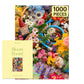 Piecework Bloom Boom 1000 Piece Puzzle for Adults, Challenging Floral Jigsaw Puzzle, Soft-Touch Jigsaw Gift - 19.25 x 26.6 inche