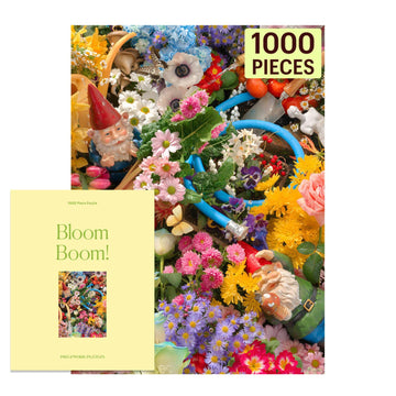 Piecework Bloom Boom 1000 Piece Puzzle for Adults, Challenging Floral Jigsaw Puzzle, Soft-Touch Jigsaw Gift - 19.25 x 26.6 inche
