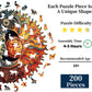 Wooden Puzzles For Adults, 200 Pieces Wood Puzzles, Irregular Animal Shaped Unique Wooden Jigsaw Puzzles, Creative Ghristmas Gift For Teenagers And Adults