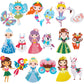 Cymbana Painting Diamond Kits For Kids 18 Pcs Princess And Their Buddy Gen Art Sticker For Kids Ages 6-8 8-12 Contains Unicorn,