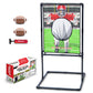 GoSports Red Zone Challenge Football Toss Game for Kids - Football tossing Target with 2 Inflatable Footballs