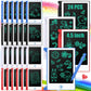 Zhehao 24 Pack LCD Mini Writing Tablet for Kids 4.5 Inch Doodle Board Bulk Erasable Reusable Electronic Drawing Pad Birthday Par