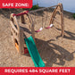 Step2 Naturally Playful Adventure Lodge Play Center With Glider, Kids Outdoor Playset, Two Tier Backyard Playground Set, Slide, Swings, Outside Jungle Gym, For Children 3-8 Years Old