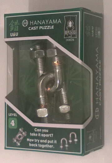 Bepuzzled |U&U Hanayama Metal Brainteaser Puzzle Mensa Rated Level 4, For Ages 12 And Up