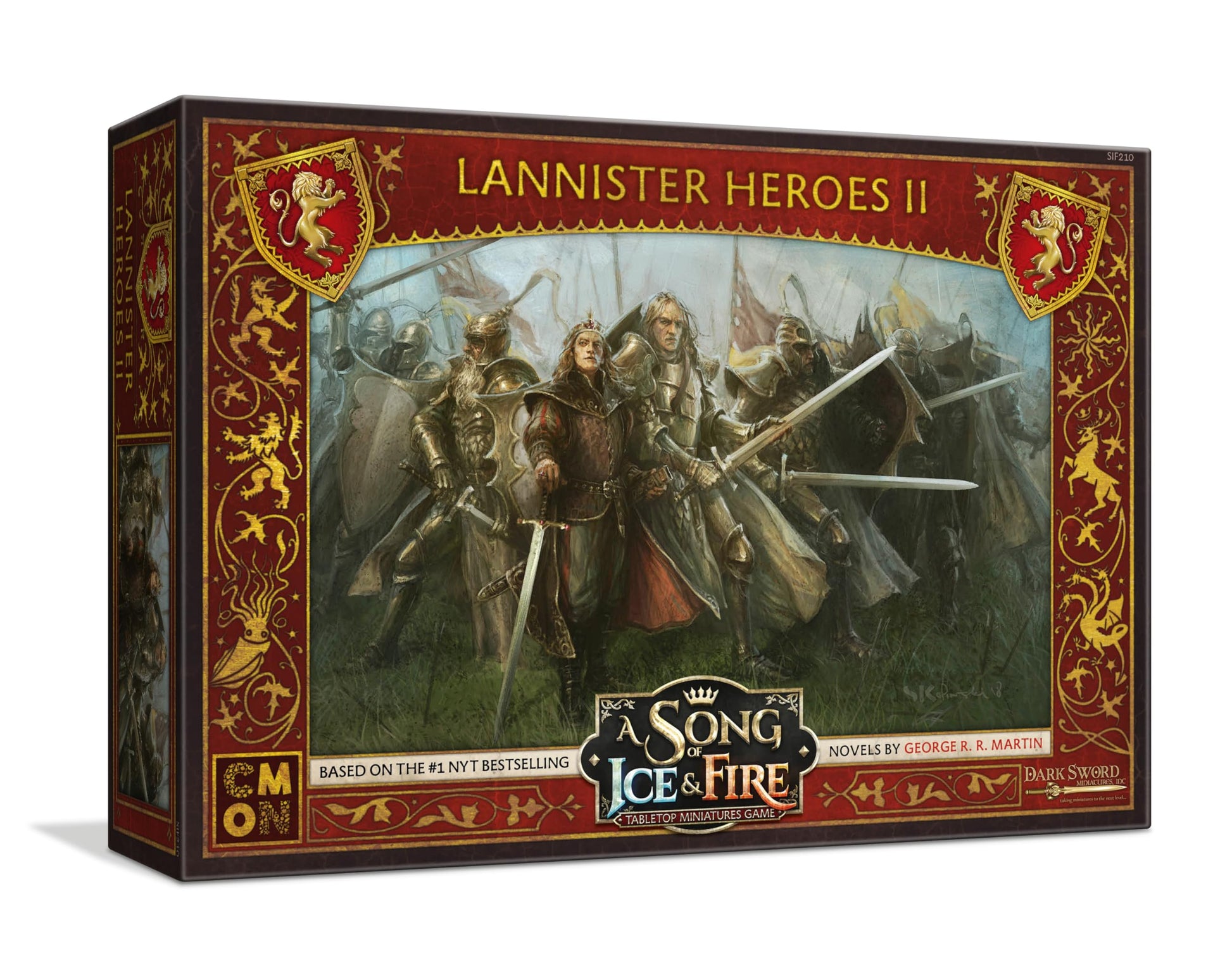 CMON A Song of Ice and Fire Tabletop Miniatures Game Lannister Heroes Set II - Lead House Lannister to Victory with Iconic Heroe