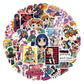 55 Pcs Scott Pilgrim Stickers Waterproof Vinyl Stickers For Water Bottles Laptop Skateboard Luggage Computer Stickers For Teens