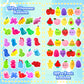 200Pcs Mochi Squishy Toys, Kawaii Squishies Fidget Stress Relief Toy For Kids Party Favors, Classroom Prizes, Goodie Bag Stuffer