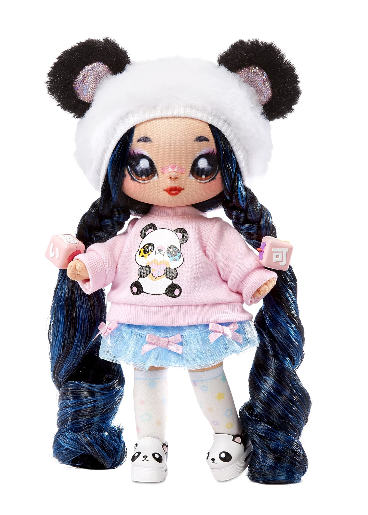Na! Na! Surprise Family Soft Doll Set With 2 Fashion Dolls And 1 Pet Panda Features 12 Accessories, Long Hair Dolls In Removable Fashions And Accessories With Adorable Plush Pet Panda