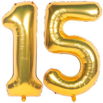 40 Inch Gold Number Balloons Helium Foil Mylar Balloon Birthday Party Banquet Decoration 15