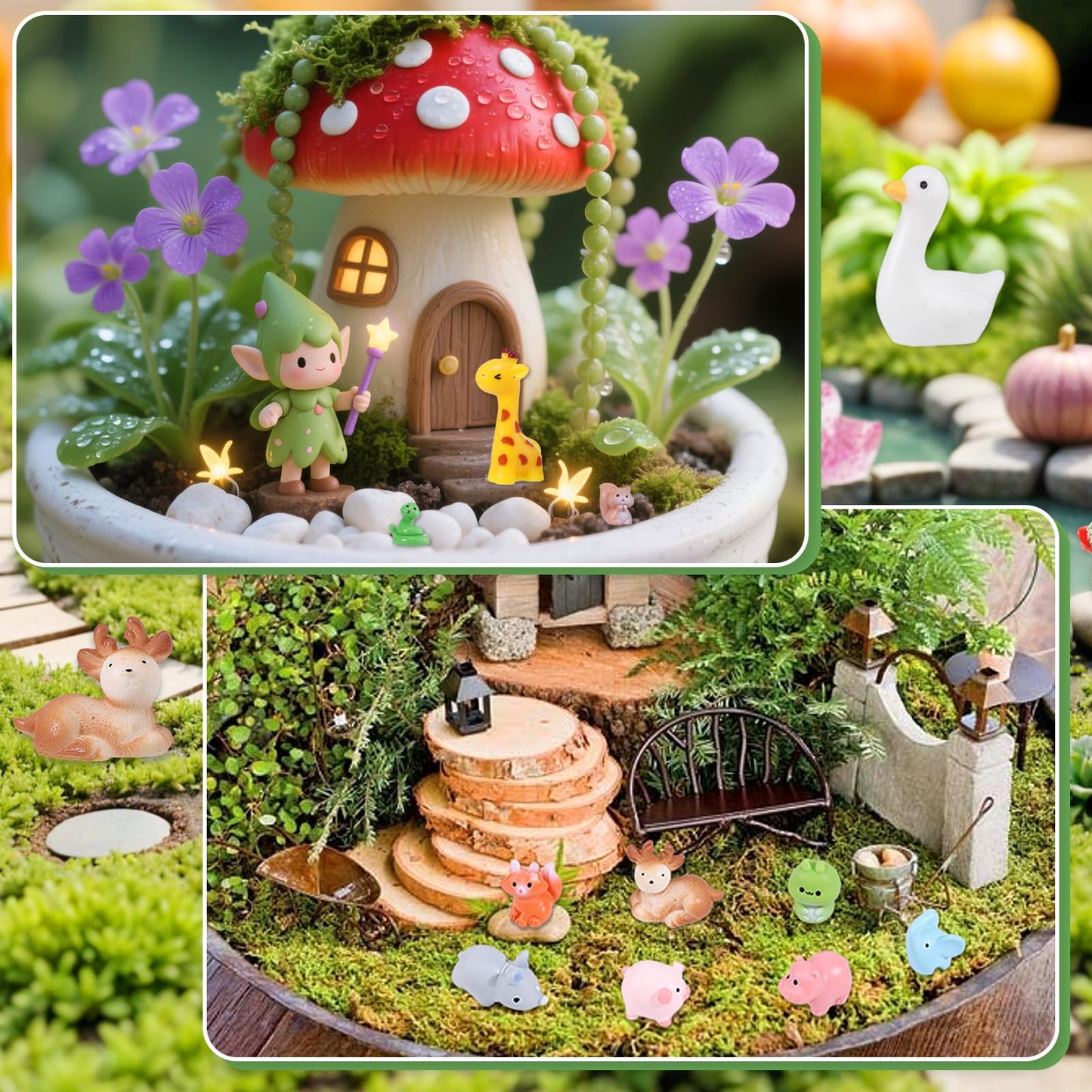 50 Pcs Mini Resin Animals Figures 50 Styles Tiny Resin Animal To Hide Little Animals Figures For Desk Pets Decor Bag Fillers Fai