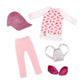 Glitter Girls 14-inch Doll Clothes - Head To Toe Glimmer Tunic & Leggings Outfit, Pink, Model GG50117Z, Plastic, 2.72 Kg