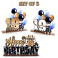 Lingteer Happy 19Th Birthday Gold Acrylic Table Topper Centerpieces Set - Cheers To Nineteen Years Old Birthday 19Th Bday Party Gift Decorations.