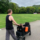 Stroller Wagon with Adjustable Handle Includes Canopy & Organizer, Foldable and Convenient for Storage (Black)