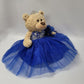 Kinnex Collections By Amanda 20'' Quince Anos Teddy Bear With Dress (Centerpiece) ~ B16632-15 (Royal Blue)