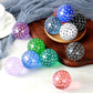 Dndnd Glitter Red Single D100 100 Sided Dice With Velvet Pouch (Glitter Red With White Number)