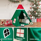 Wirhao Christmas Tent For Kids With Padded Mat Cotton Canvas Teepee Tent Indoor For Toddlers Kids Play Tent For Girls Boys With