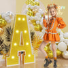 imprsv Gold Marquee Letter A - 3FT Foam Board Party Decor for Weddings & Graduations