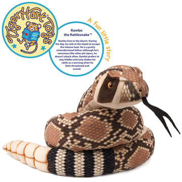Tigerhart Rambo The Rattlesnake - 55 Inch Stuffed Animal Plush