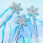 Gejoy Silver Snowflake Magic Wand - 36 Pcs Frozen Snowflake Princess Wand Winter Theme