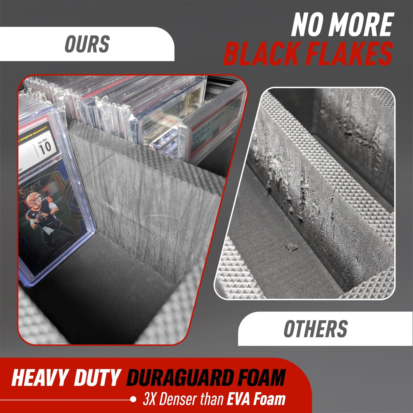 Hobby Defense Graded Card Case, 3 Row Graded Card Storage Box, Trading Card Case, Psa Card Cases For Sports Cards Case, Psa Slab