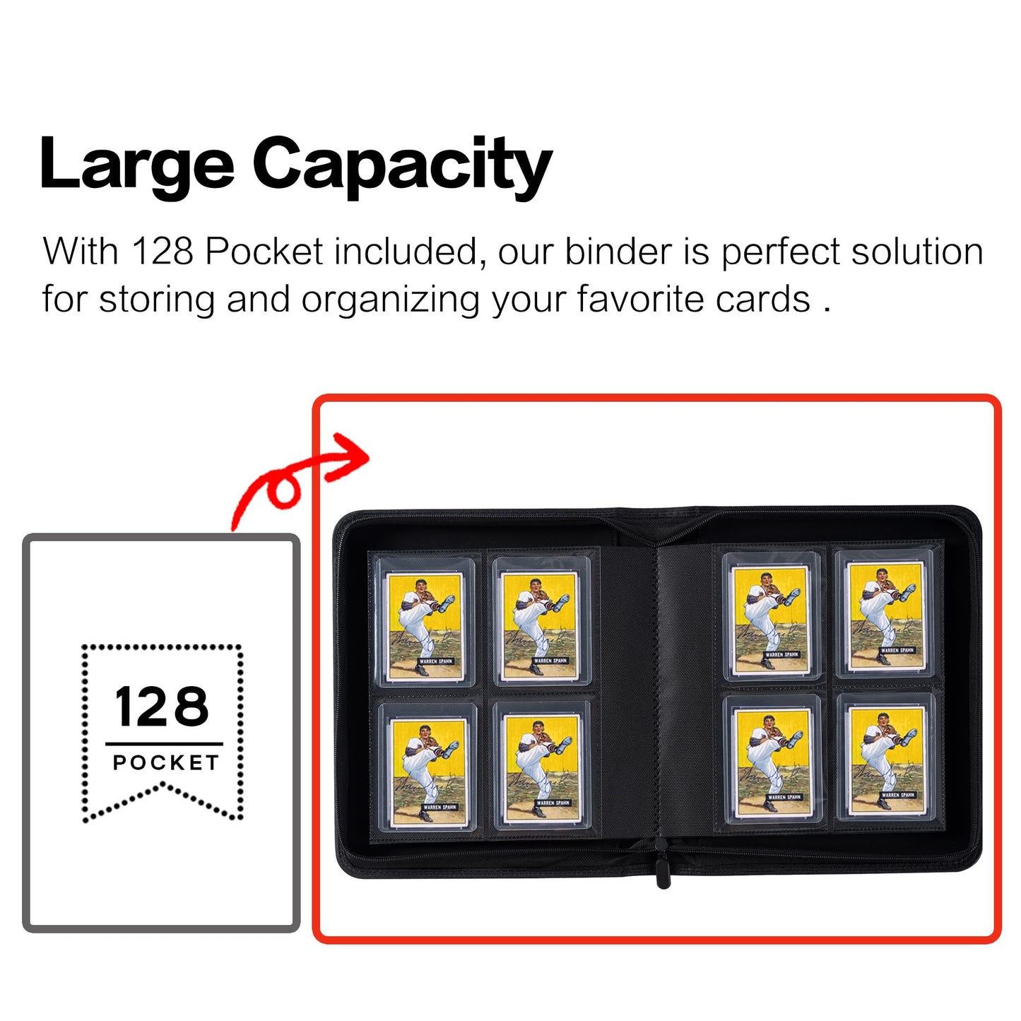 sd card binder Toploader Binder Holds 128 Top Loaders