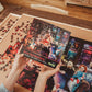 Horror Night Watch Party 1000-Piece Jigsaw Puzzle By Rachid Lotf | Brain Teaser For Adults, Educational Developmental Toys & Games, Building Kit Activities To Encourage Creative Play | 28 X 20 Inches